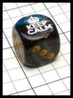 Dice : Dice - 6D - Chessex Keep Calm Dice - Gen Con Aug 2016